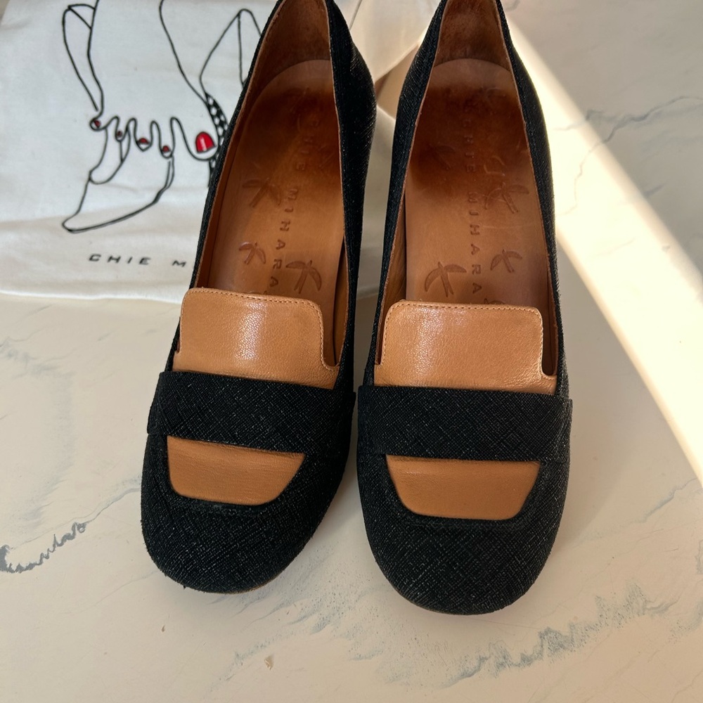 Chi Mera, Lindo Negro pump size 38 with box and bag - Picture 3 of 6
